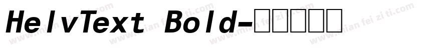 HelvText Bold字体转换